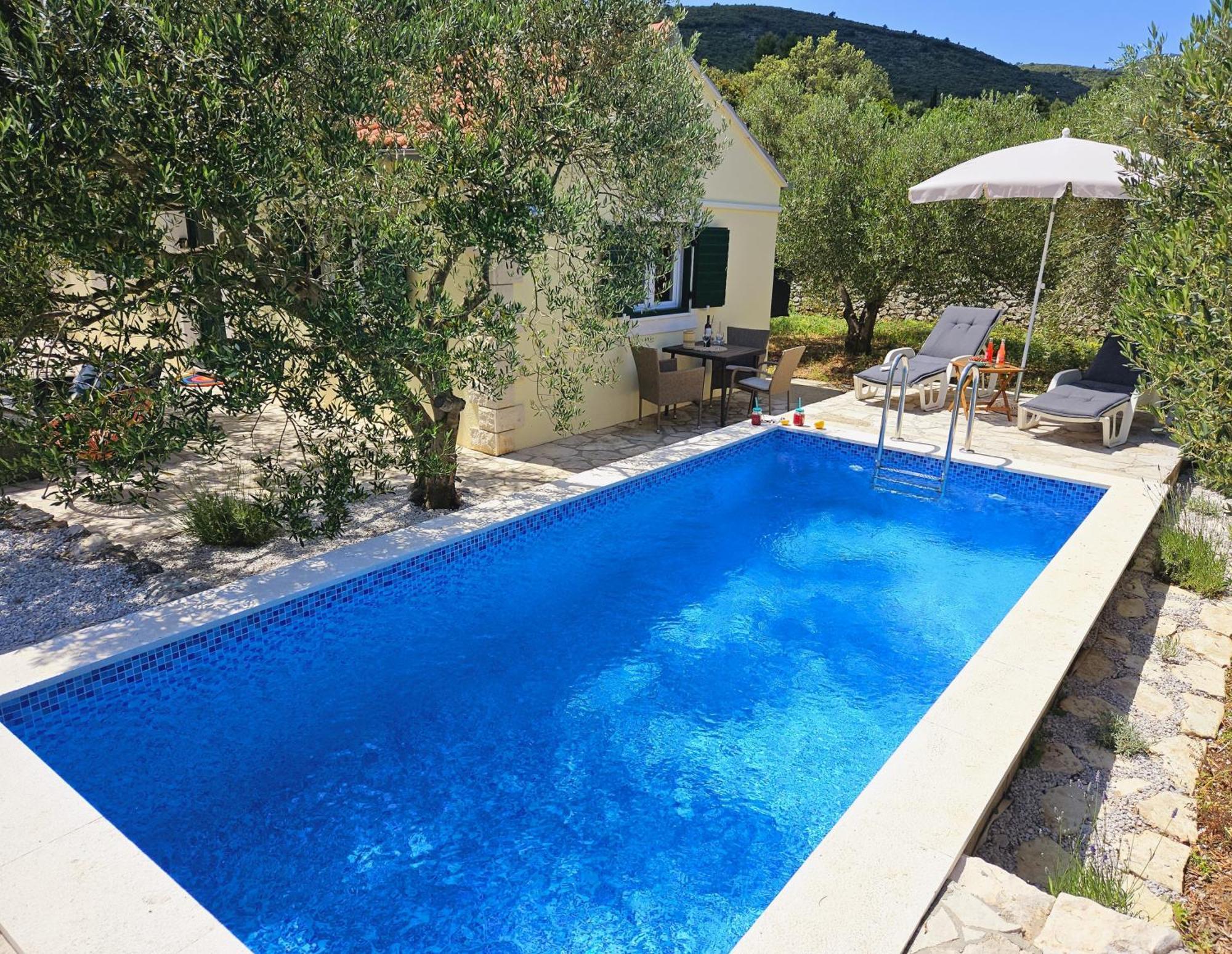 Račišće Vineyard House & Olive Grove Houseヴィラ エクステリア 写真